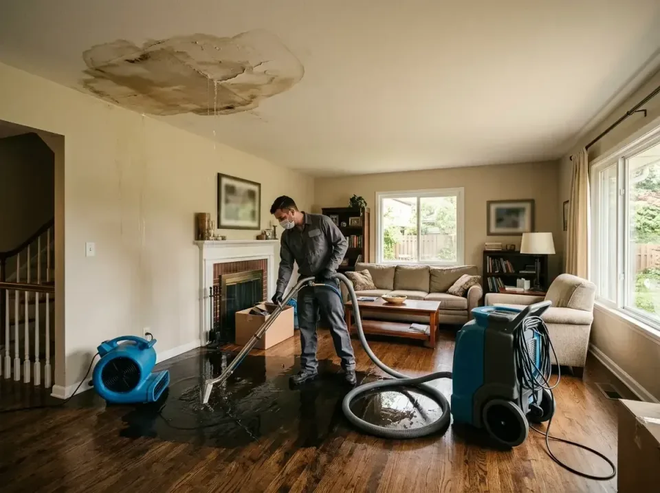 attic-pipe-burst-ceiling-drip-008 — frequently asked questions, Water Damage Restoration & Carpet Care in Harlem, FL